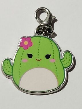 Squishmallow Bioworld Rare Marcellus Cactus Charm For Backpack, Key Chain